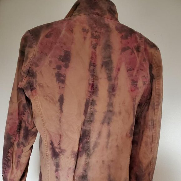 Cowboy western rustic camo Blazer sports Coat dyed brown khaki black gray tan XL - Picture 6 of 12